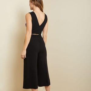 RW&CO crossover jumpsuit black size 2 NWOT